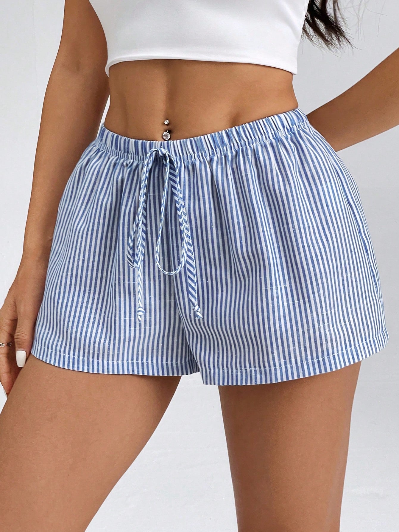 Striped Low-Rise Shorts