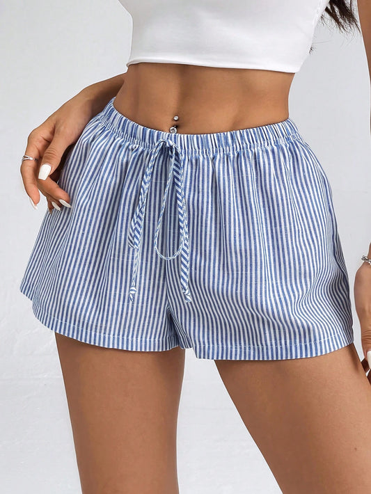 Striped Low-Rise Shorts