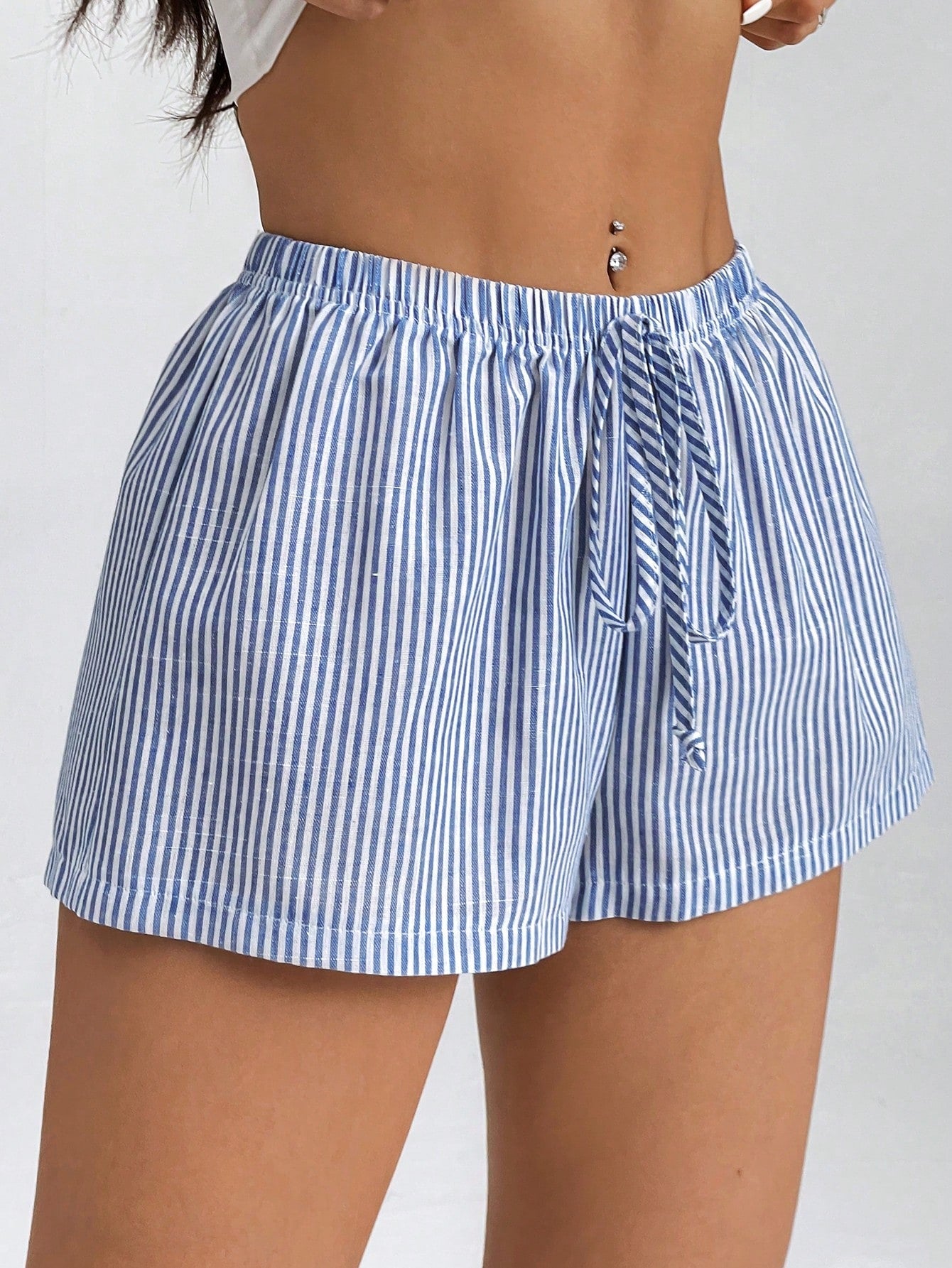 Striped Low-Rise Shorts