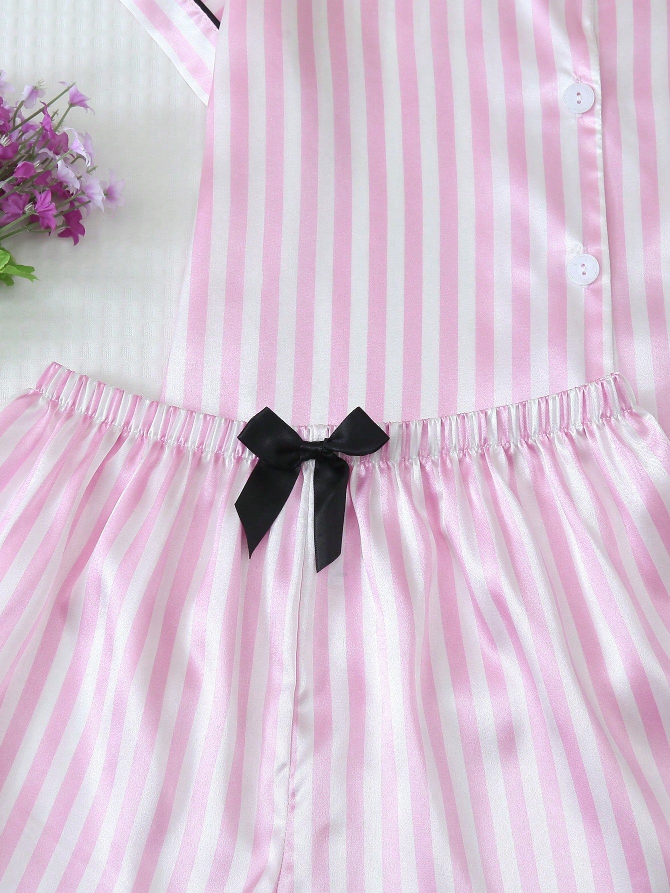 Striped Satin Pyjama Set