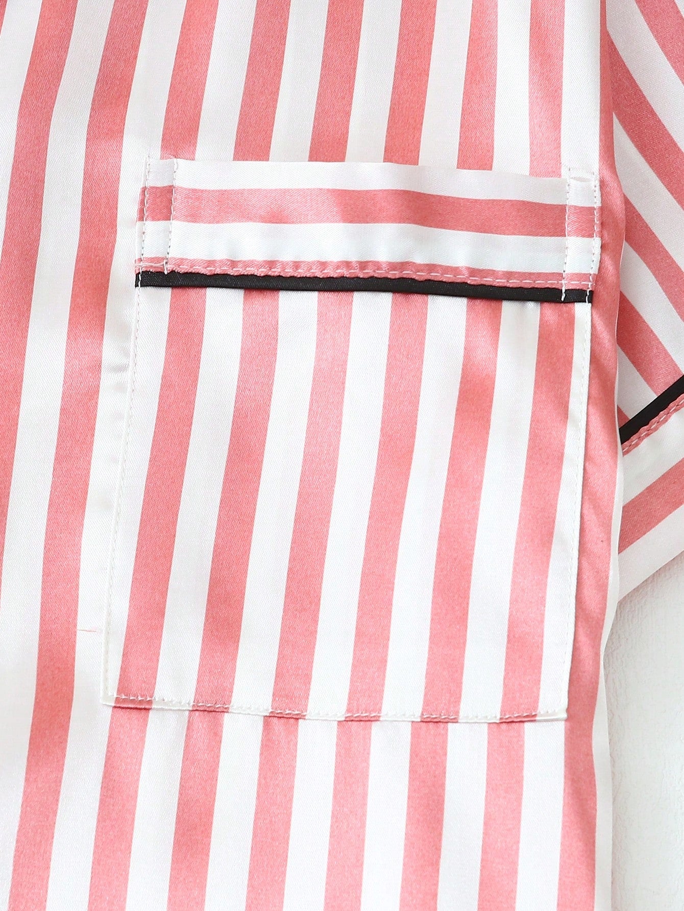 Striped Satin Pyjama Set