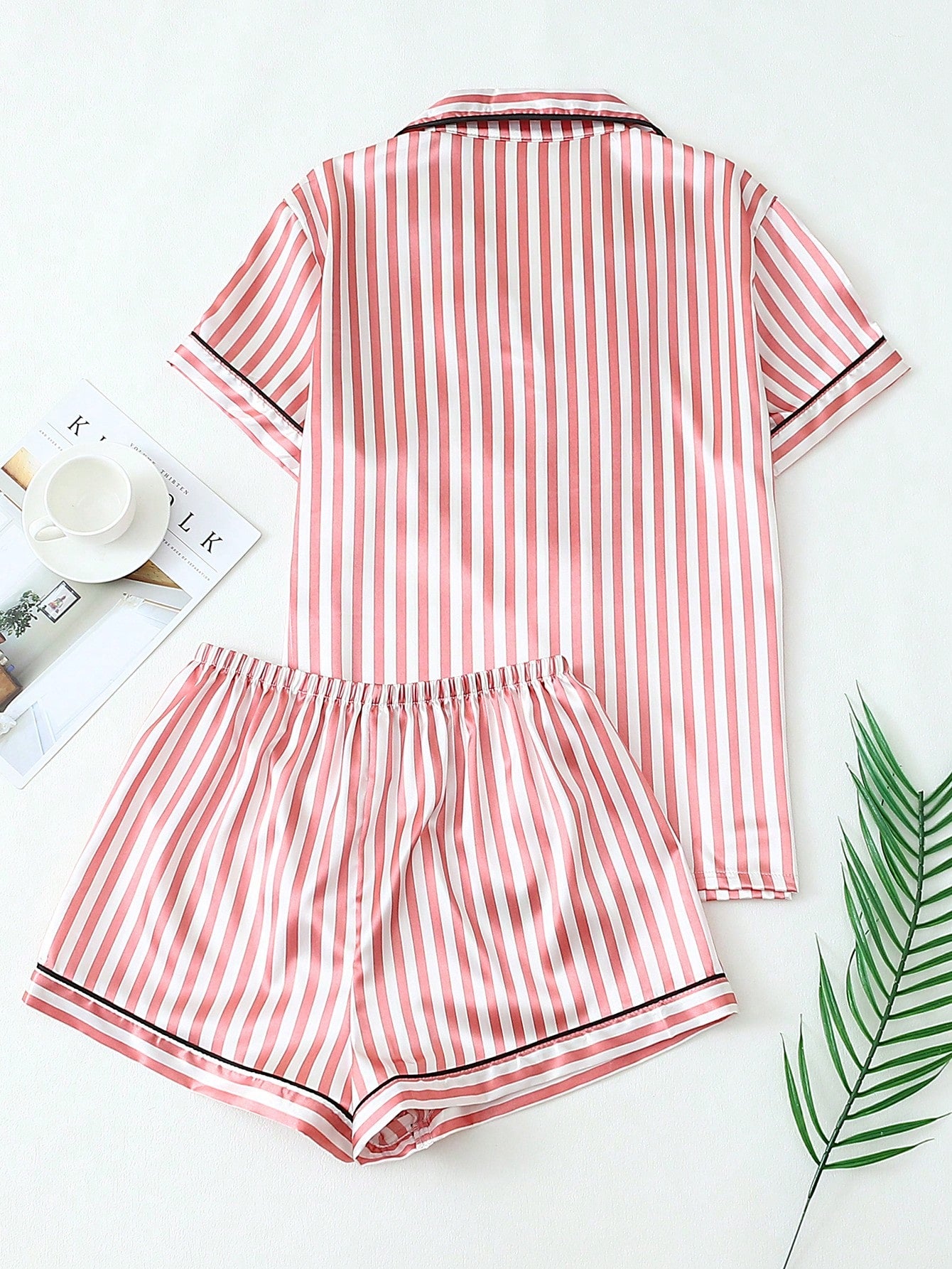 Striped Satin Pyjama Set