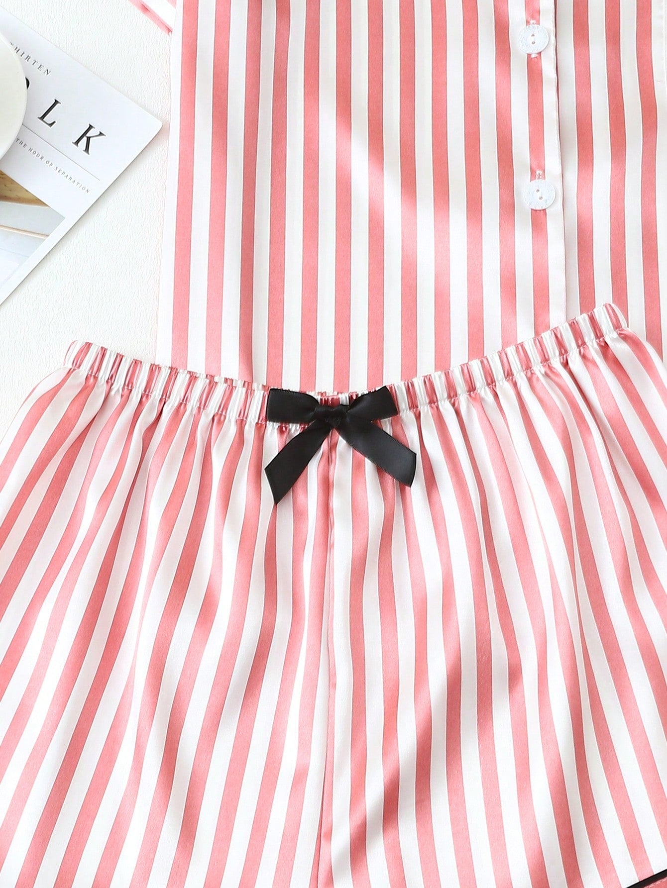 Striped Satin Pyjama Set