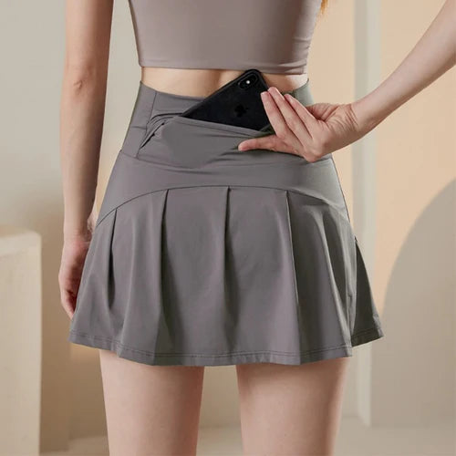 High-Waisted Tennis Skirt